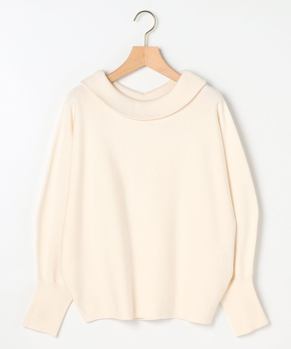 組曲 S 【加藤ローサさん着用 / 前後着用可】スムースストレッチロールネック ニット 