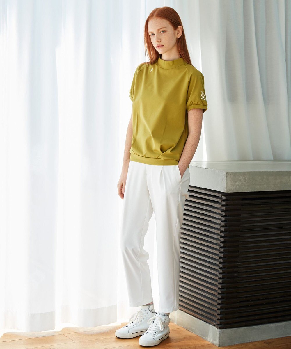 23区GOLF 【23Fondation】半袖 モックネックシャツ 