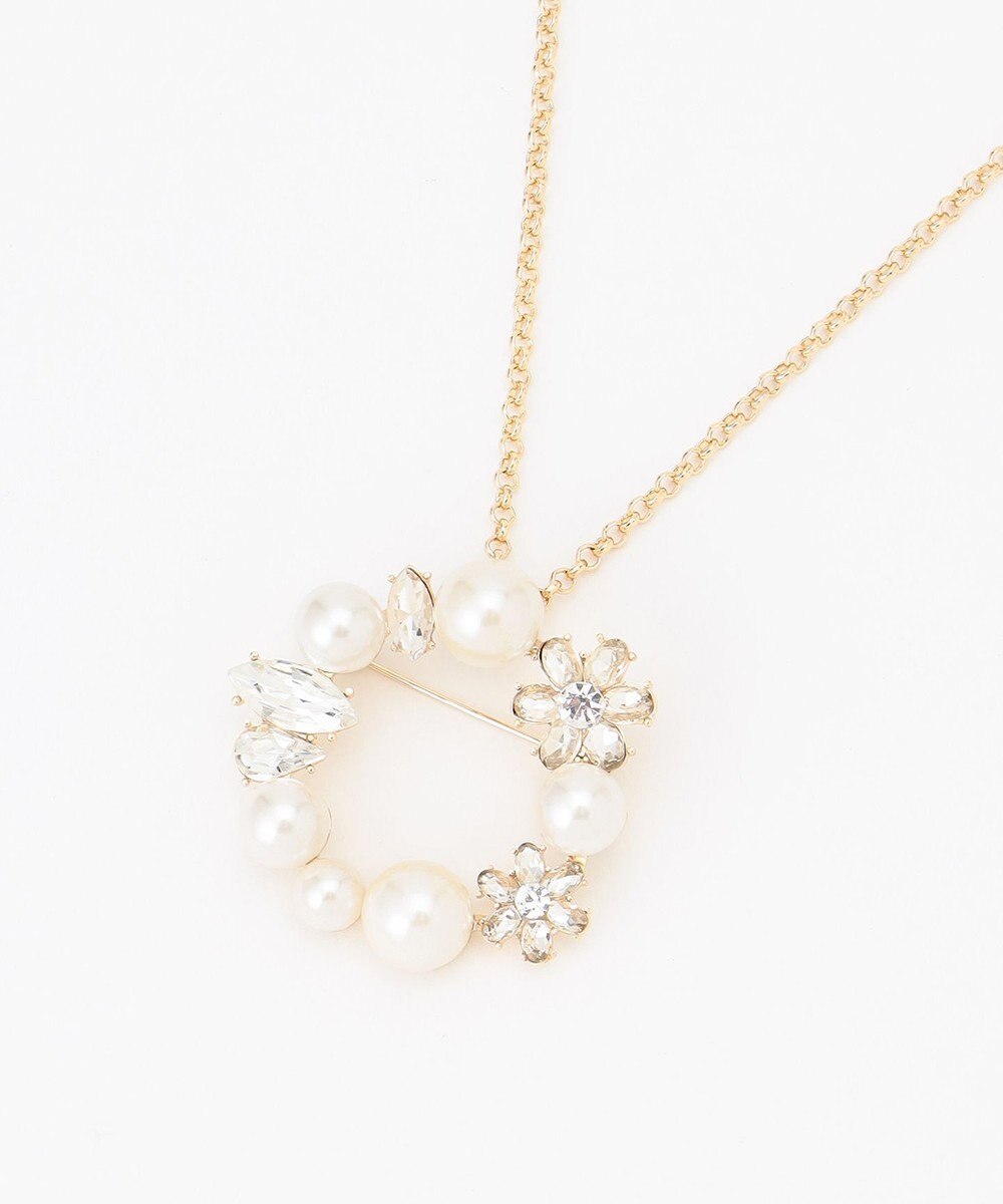 TOCCA BOUQUET BROOCH NECKLACE 2WAY ブローチネックレス 