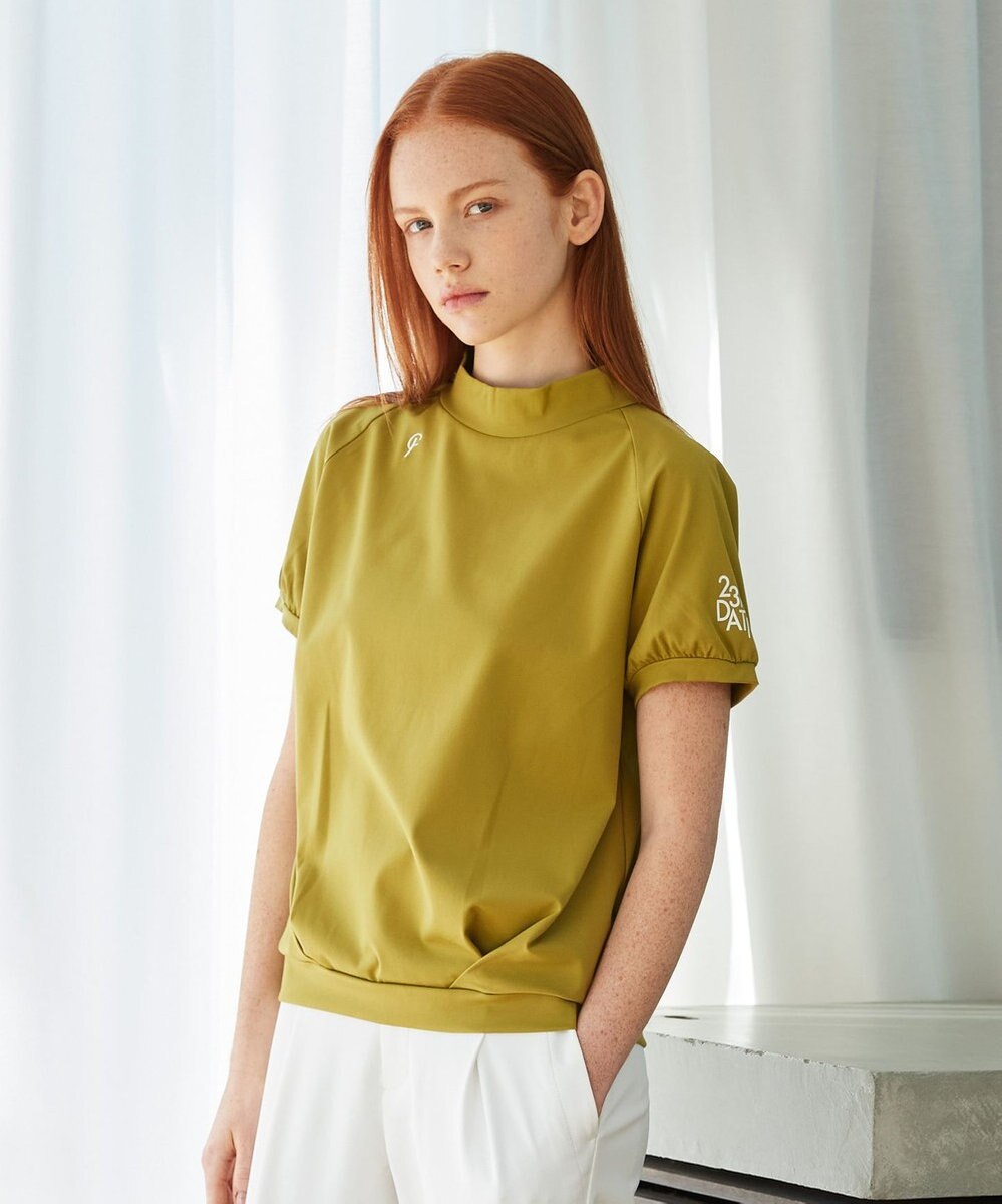 23区GOLF 【23Fondation】半袖 モックネックシャツ 