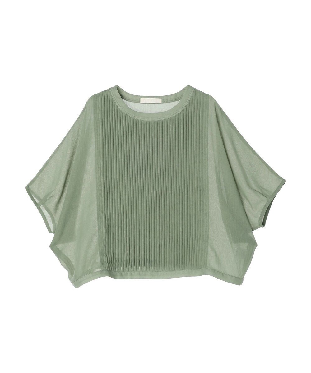 Green Parks ・ｆｕｒｒｙ　ｒａｔｅ　ピンタックボイルブラウス 