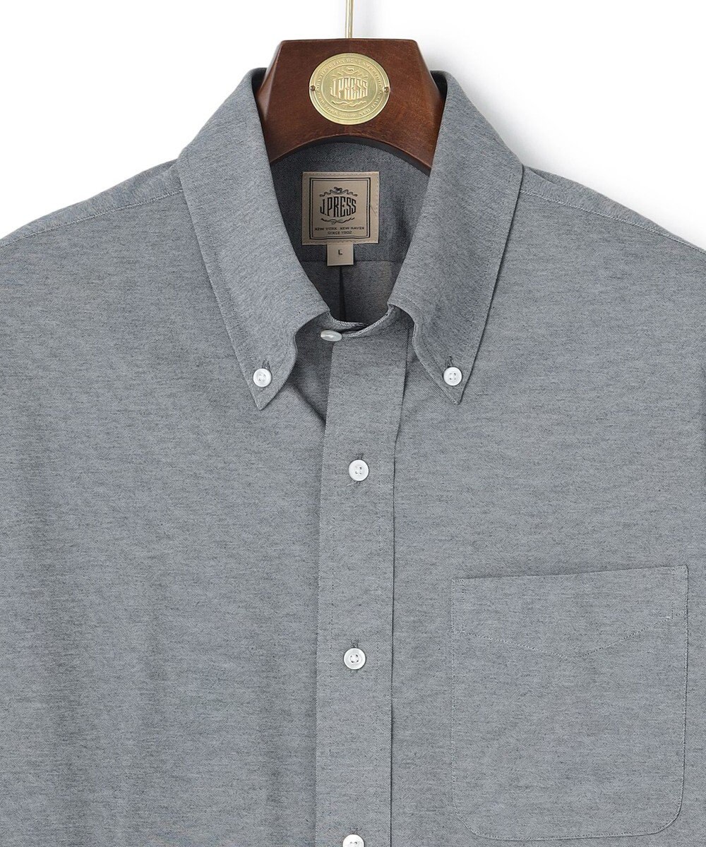 J.PRESS MEN 【Single Needle Tailoring】スムースフィールハイゲージニットシャツ / B.D. 