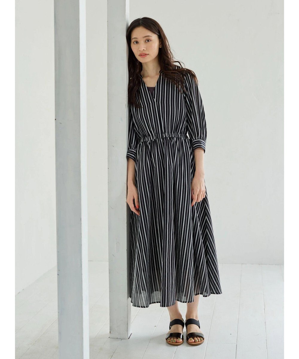Green Parks ・ＥＬＥＮＣＡＲＥ　ＤＵＥ　ドビーストライプワンピ 