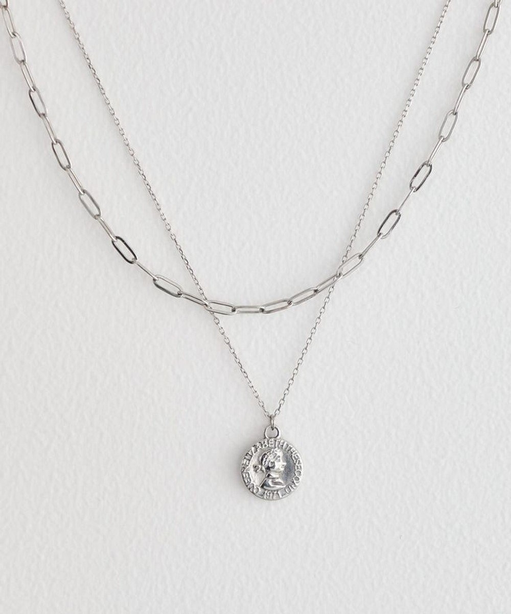 earth music&ecology 【ステンレス】2SETコインネックレス 