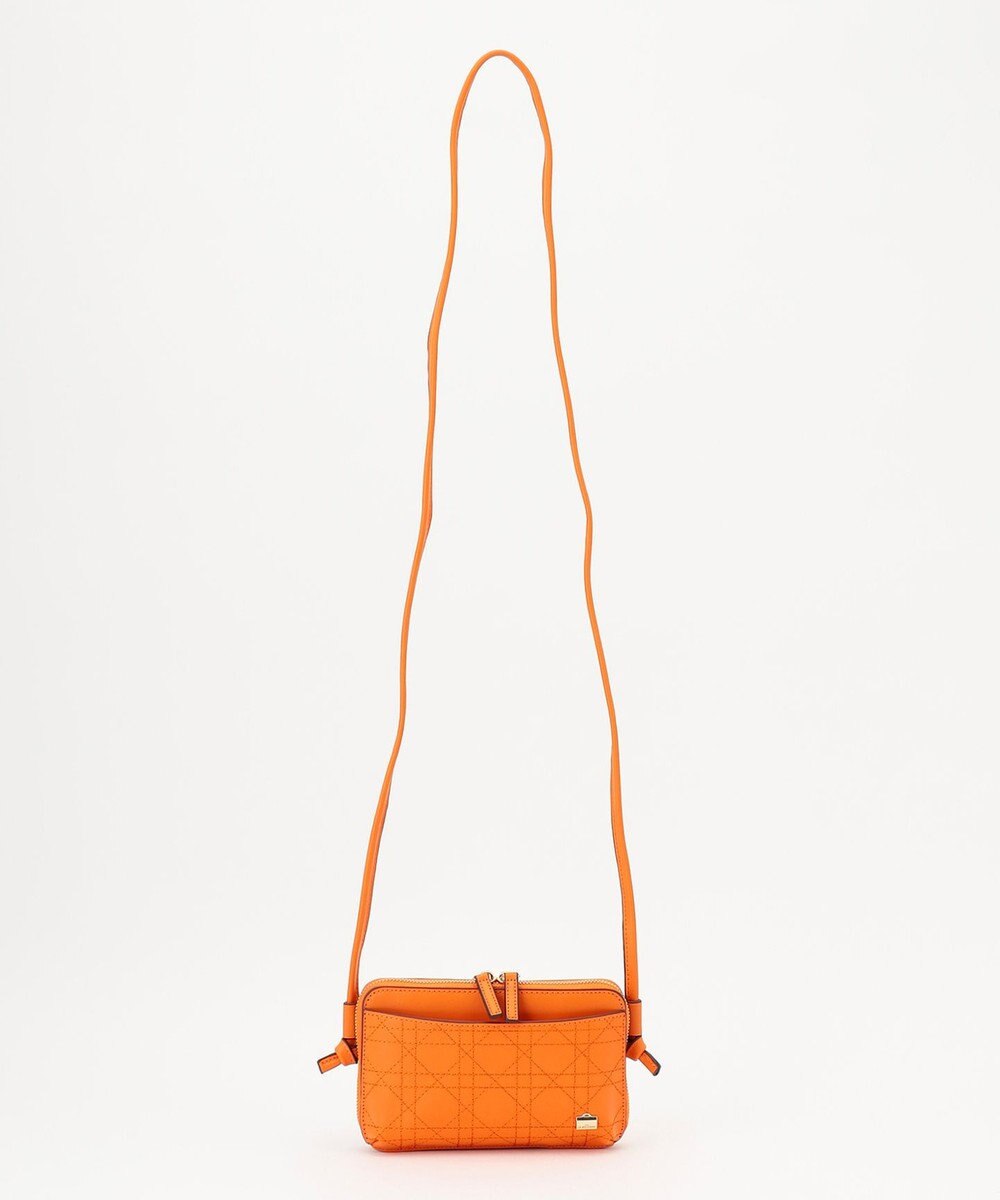 LA BAGAGERIE 【レザー×ステッチ】スクエアマルチポシェット 