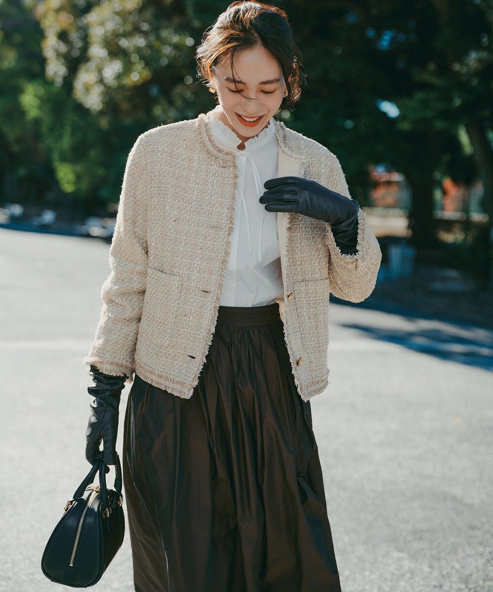 23区 【滝沢眞規子さん着用】レザー ロング グローブ 