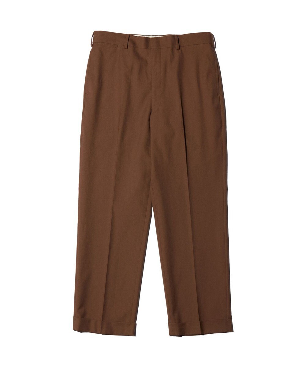 J.PRESS MEN 【J.PRESS ORIGINALS】Magic Cuba Wool Cotton Hopsack New Piped Stem Slacks 