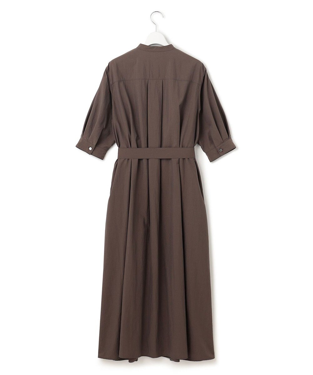 23区 S 【洗える】マットナイロンタフタ シャツワンピース 