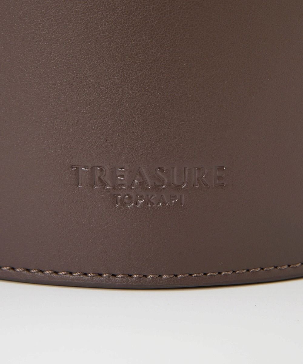 TOPKAPI 【TREASURE TOPKAPI】フェイクレザー バケツ 巾着 ショルダー バッグ 