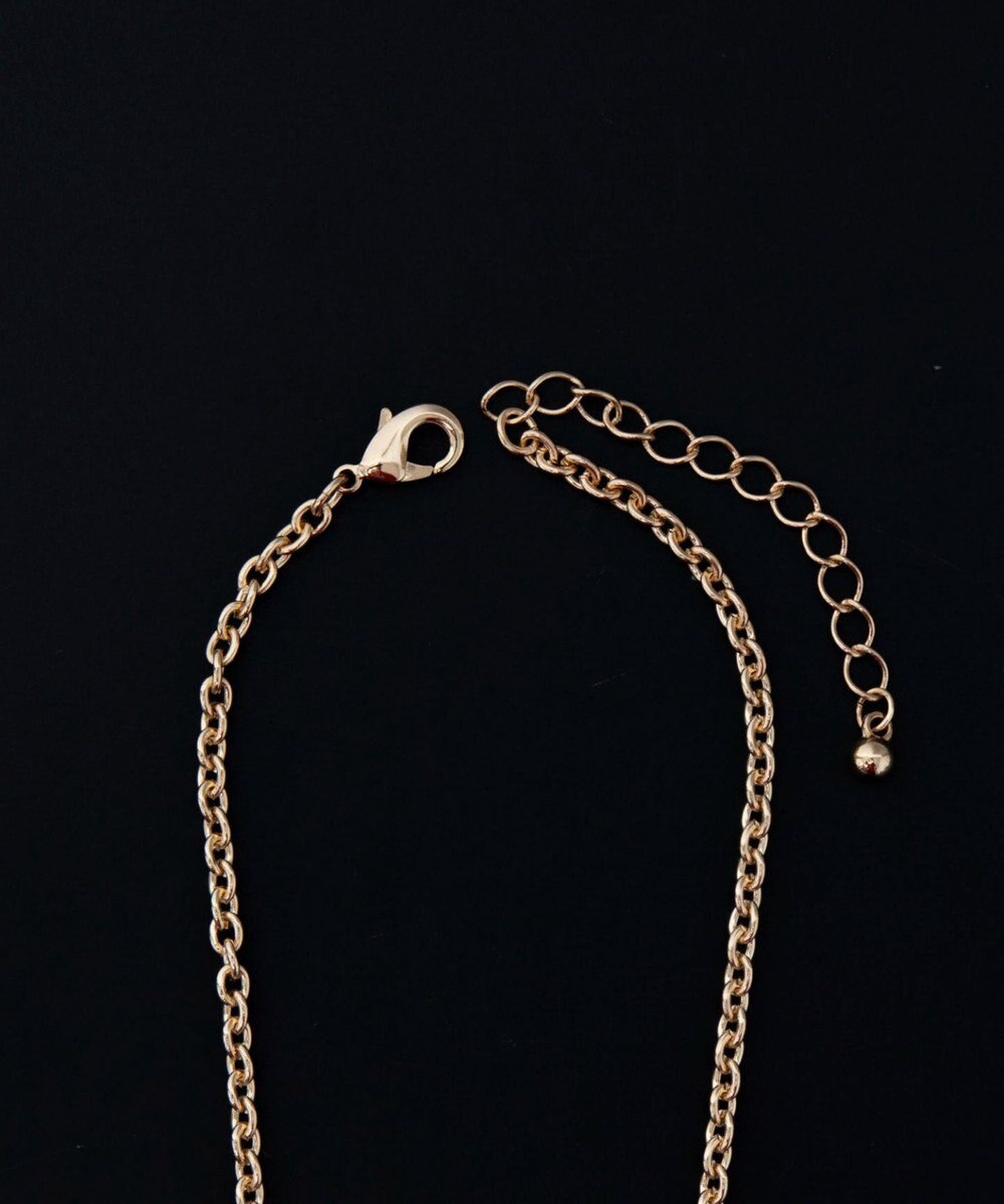 WEGO Mラインストーンダブルモチーフネックレス 