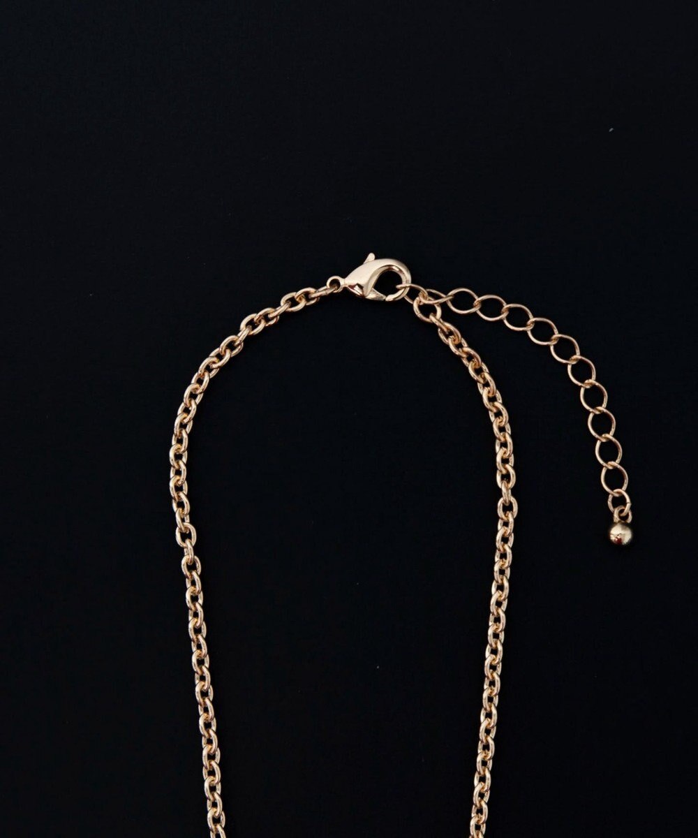 WEGO Mラインストーンダブルモチーフネックレス 