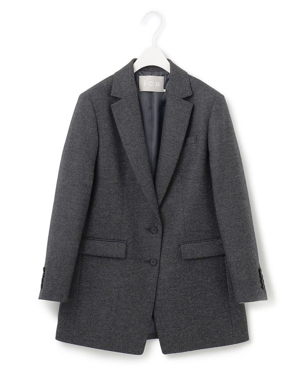 ICB L シックツイード テーラードジャケット 