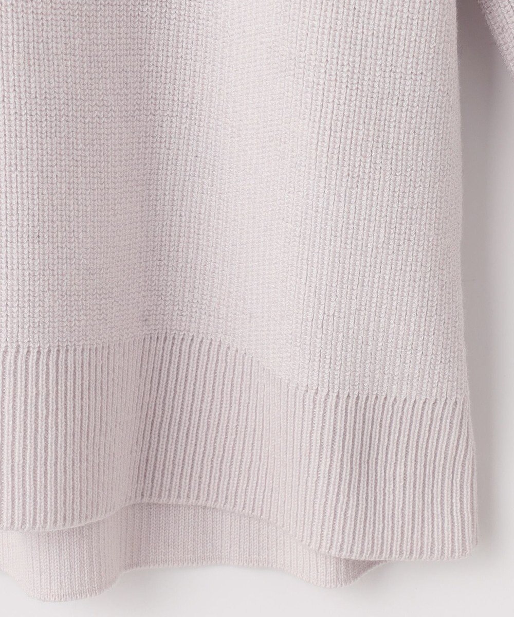 組曲 L 【WEB限定】襟付き片畔ニットプルオーバー 
