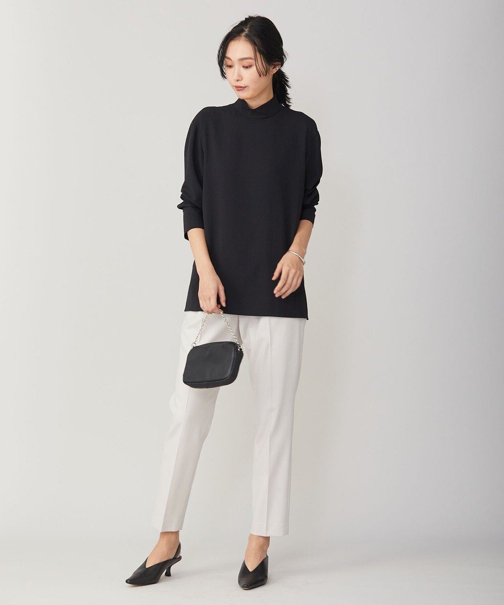 ICB 【洗える・WEB限定カラーあり】 ウールミルドサキソニー テーパードパンツ 