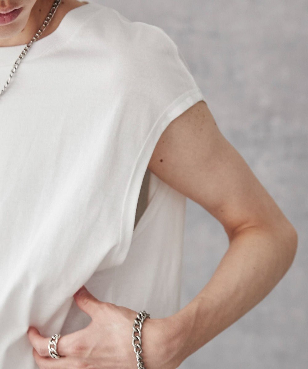 WEGO 【5色3サイズ展開/ユニセックス着用ITEM/洗える/綿100%】スリーブレスコットンT 