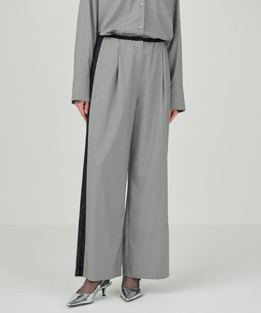 GRACE CONTINENTAL サイドレースイージーパンツ 