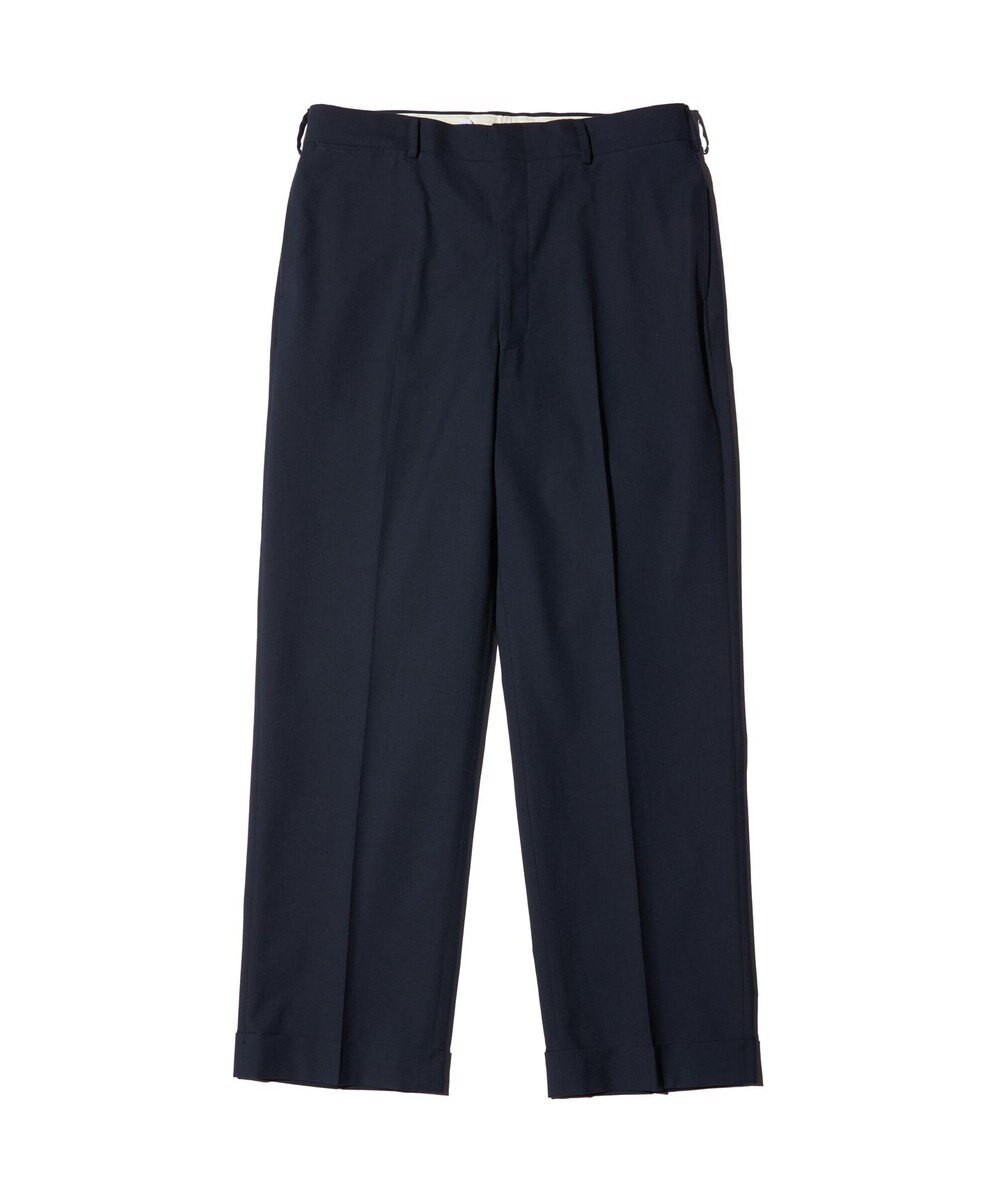 J.PRESS MEN 【J.PRESS ORIGINALS】Magic Cuba Wool Cotton Hopsack New Piped Stem Slacks 