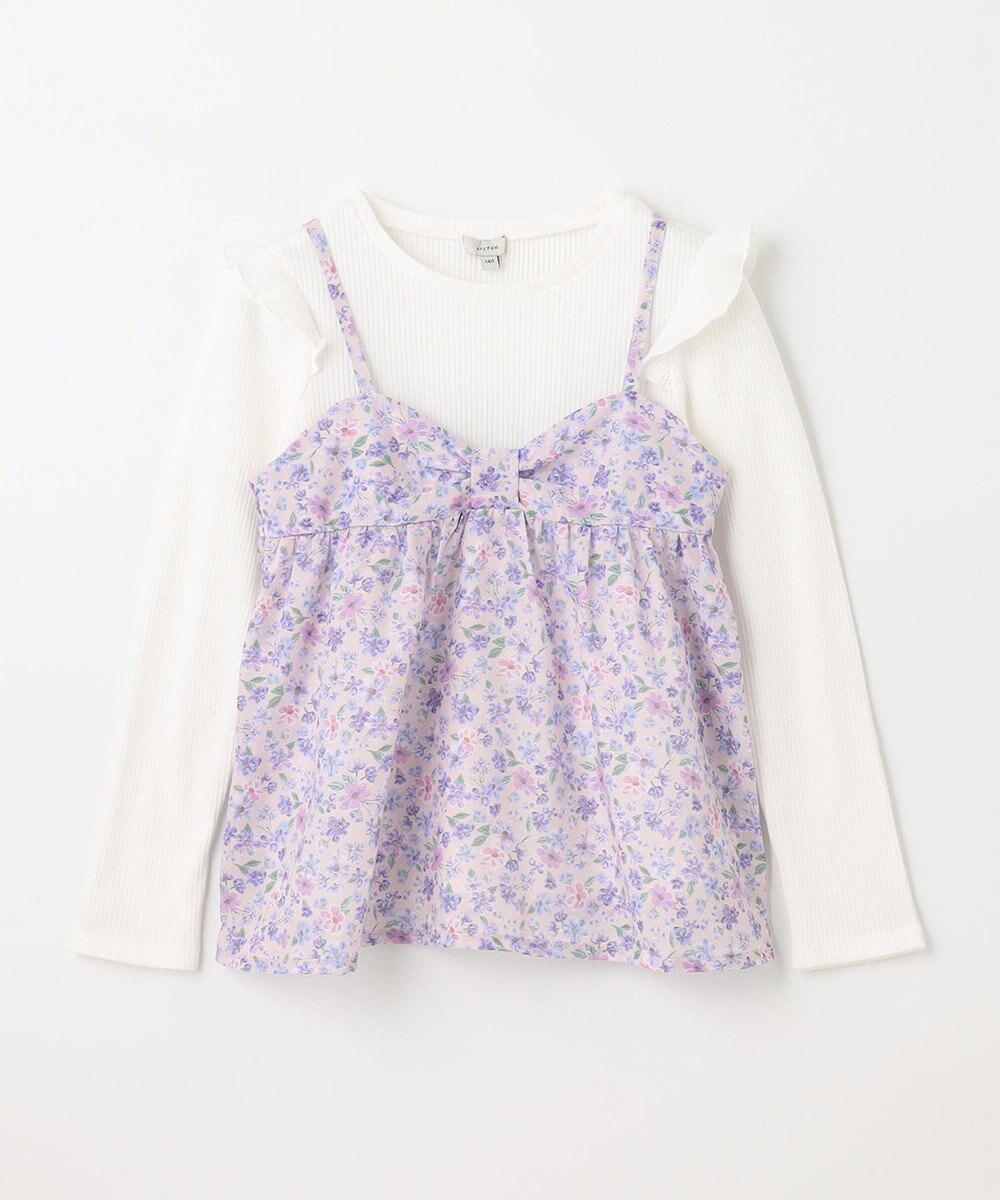 ANY KIDS 花柄キャミセット 長袖 Tシャツ 