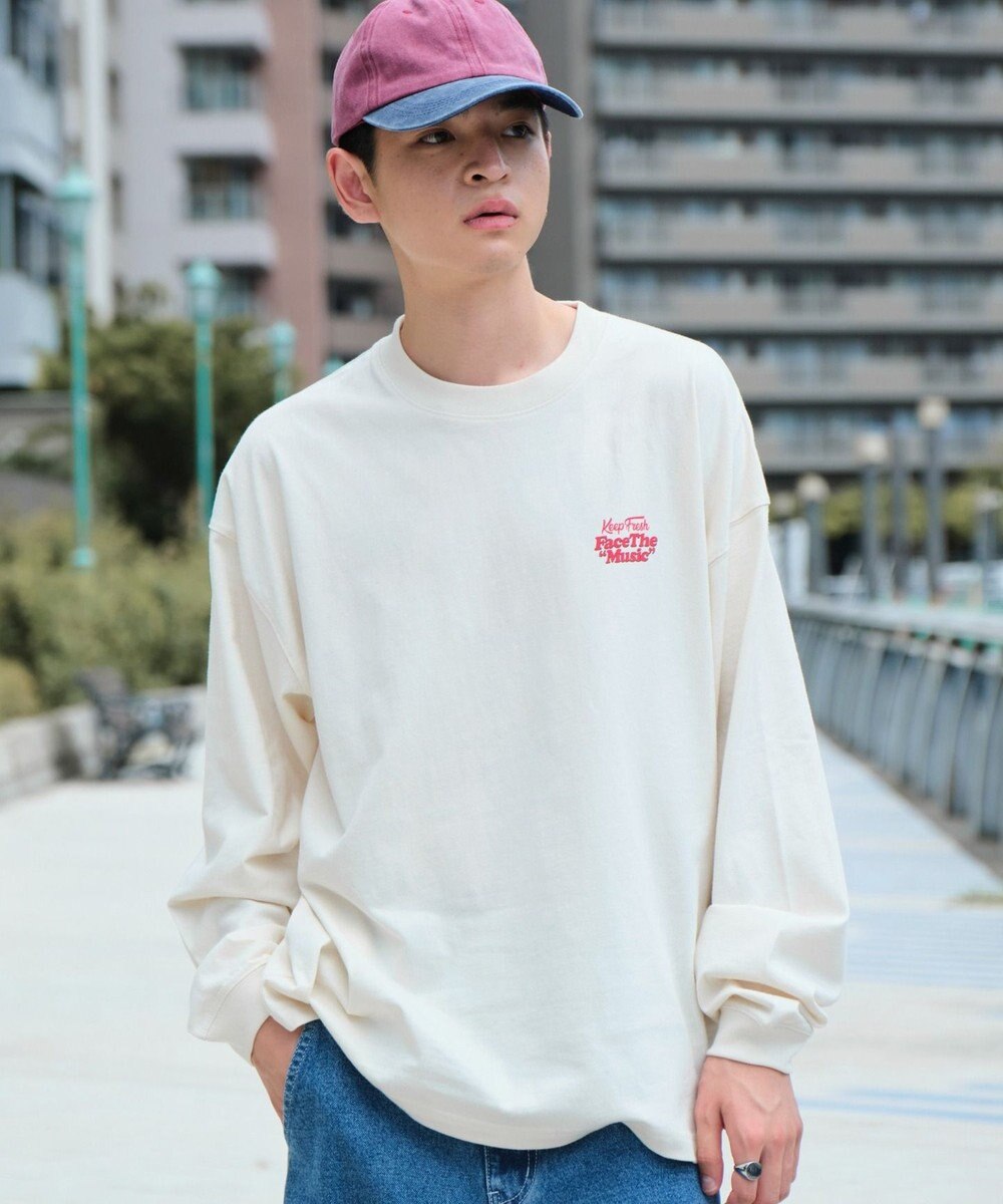 WEGO 【ユニセックス着用ITEM】フロッキーロゴBIGロンT（LS） 