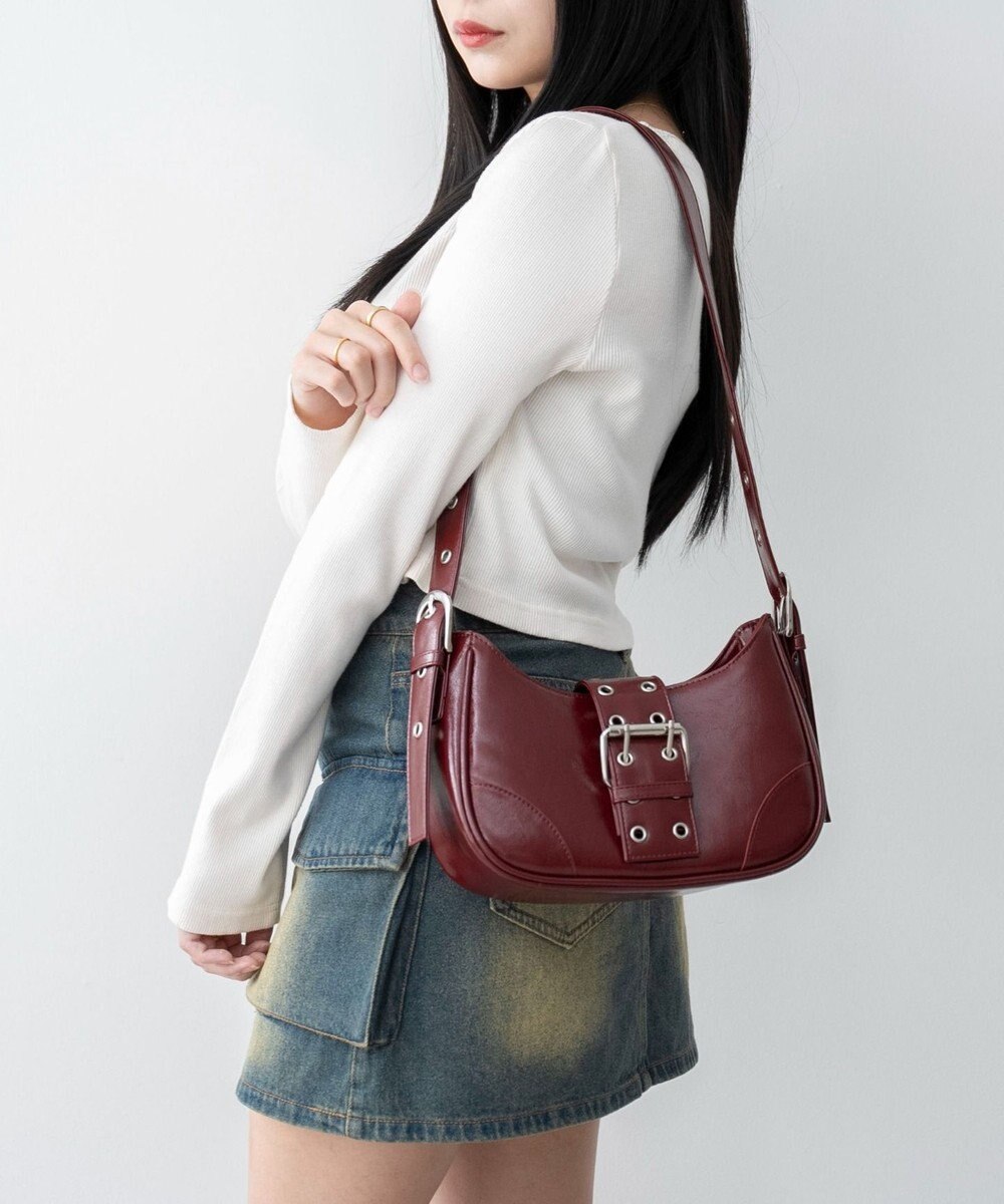 WEGO マルチWAYハーフムーンベルトバッグ 