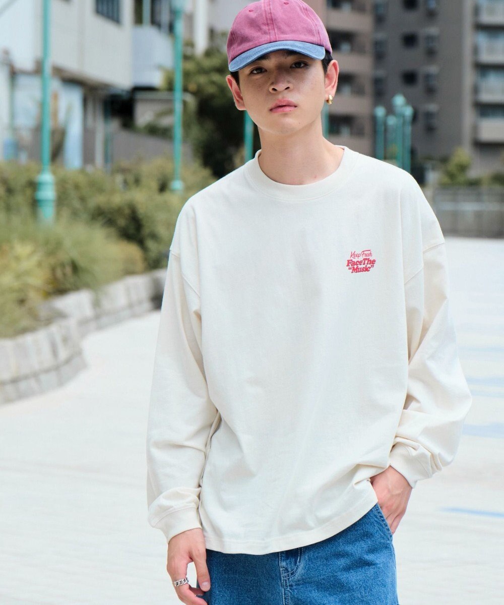 WEGO 【ユニセックス着用ITEM】フロッキーロゴBIGロンT（LS） 