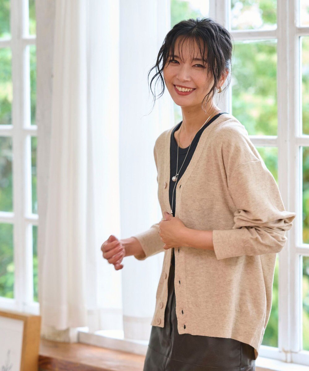 WEGO 【WEB限定/2025年秋冬新作//洗濯可/MLサイズ展開/ユニセックス着用ITEM】ドロップショルダーカーディガン 