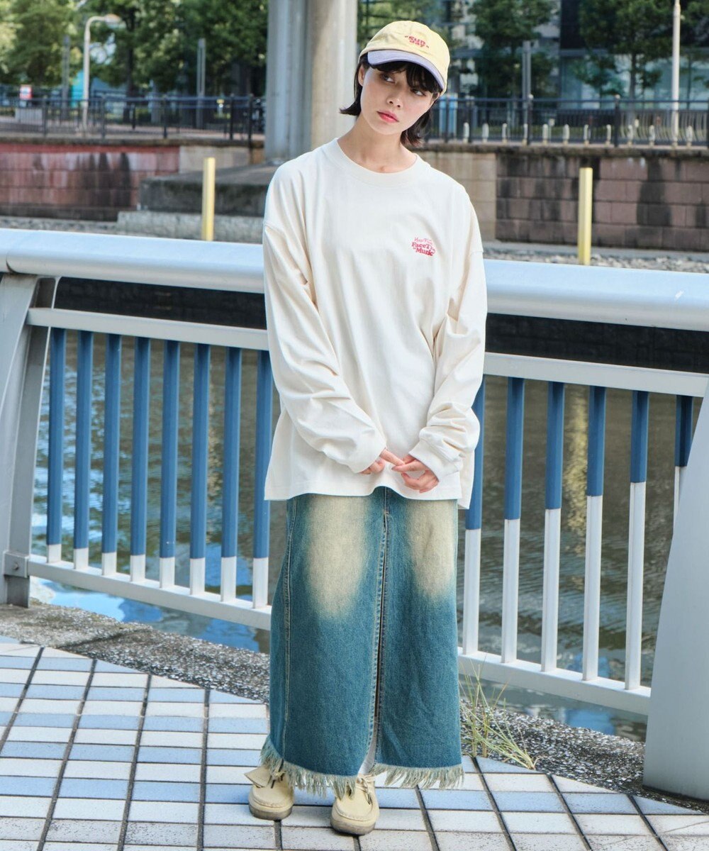 WEGO 【ユニセックス着用ITEM】フロッキーロゴBIGロンT（LS） 