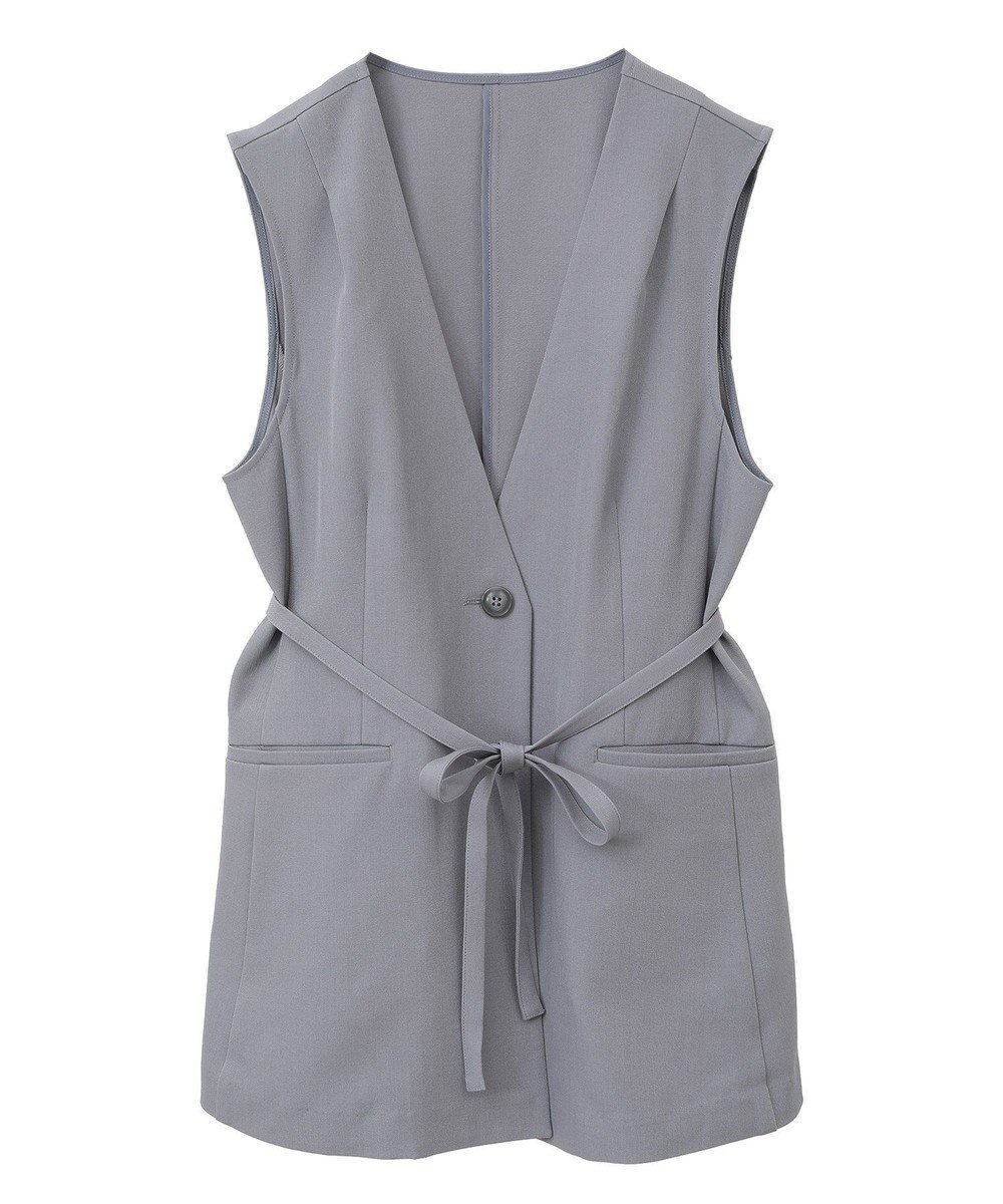 earth music&ecology ショルダータックジレ 