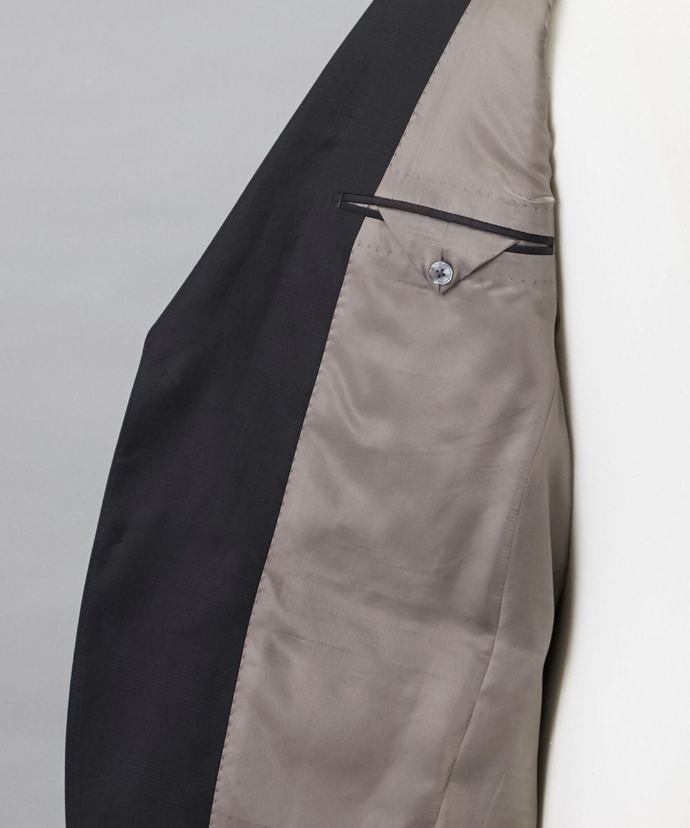 GOTAIRIKU シワになりにくい【御幸毛織/みゆきけおり】Superio160 スーツ_ブラックチェック 