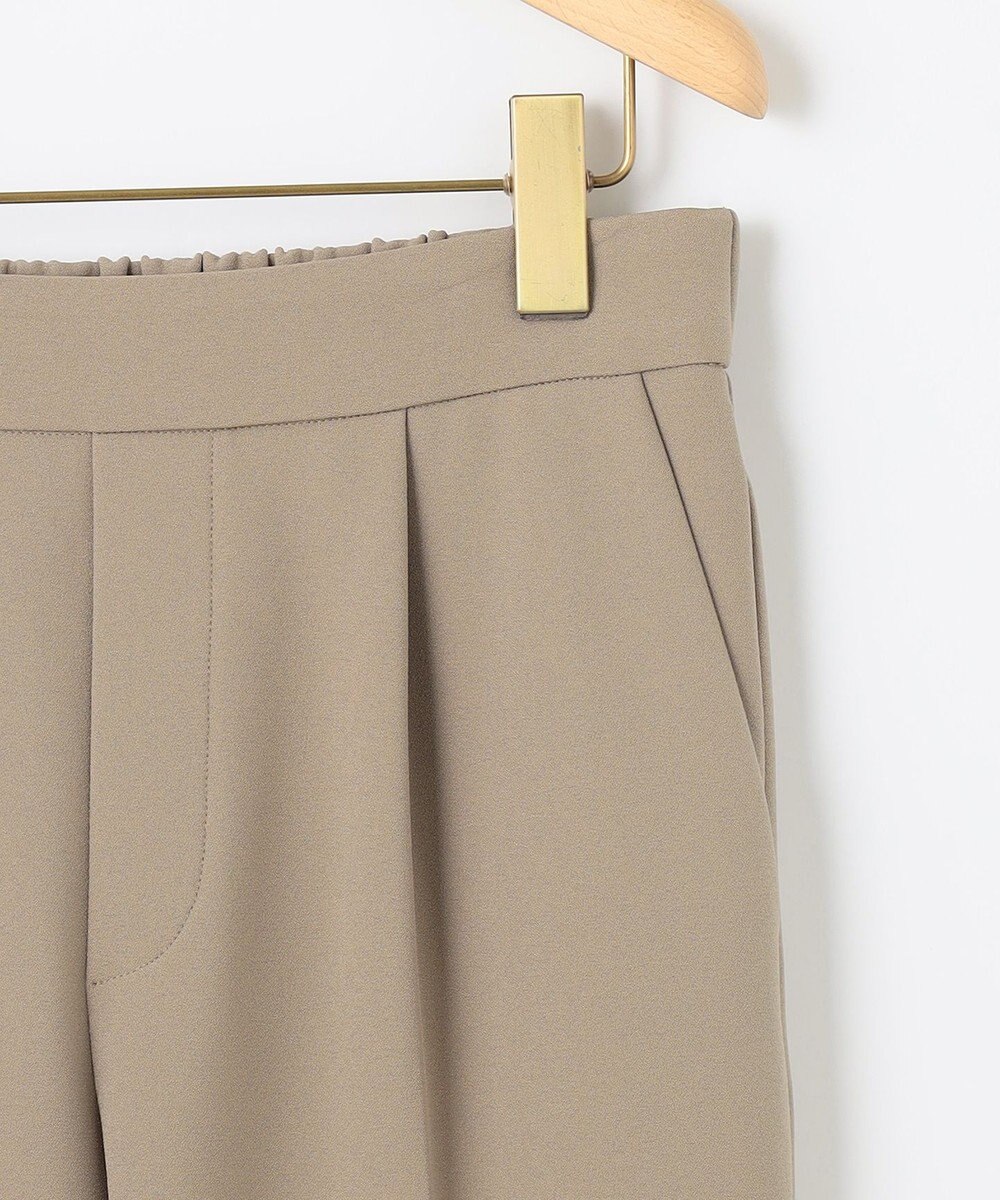 組曲 【暖かい・美シルエット・ストレッチ】バックウォーム テーパードパンツ 