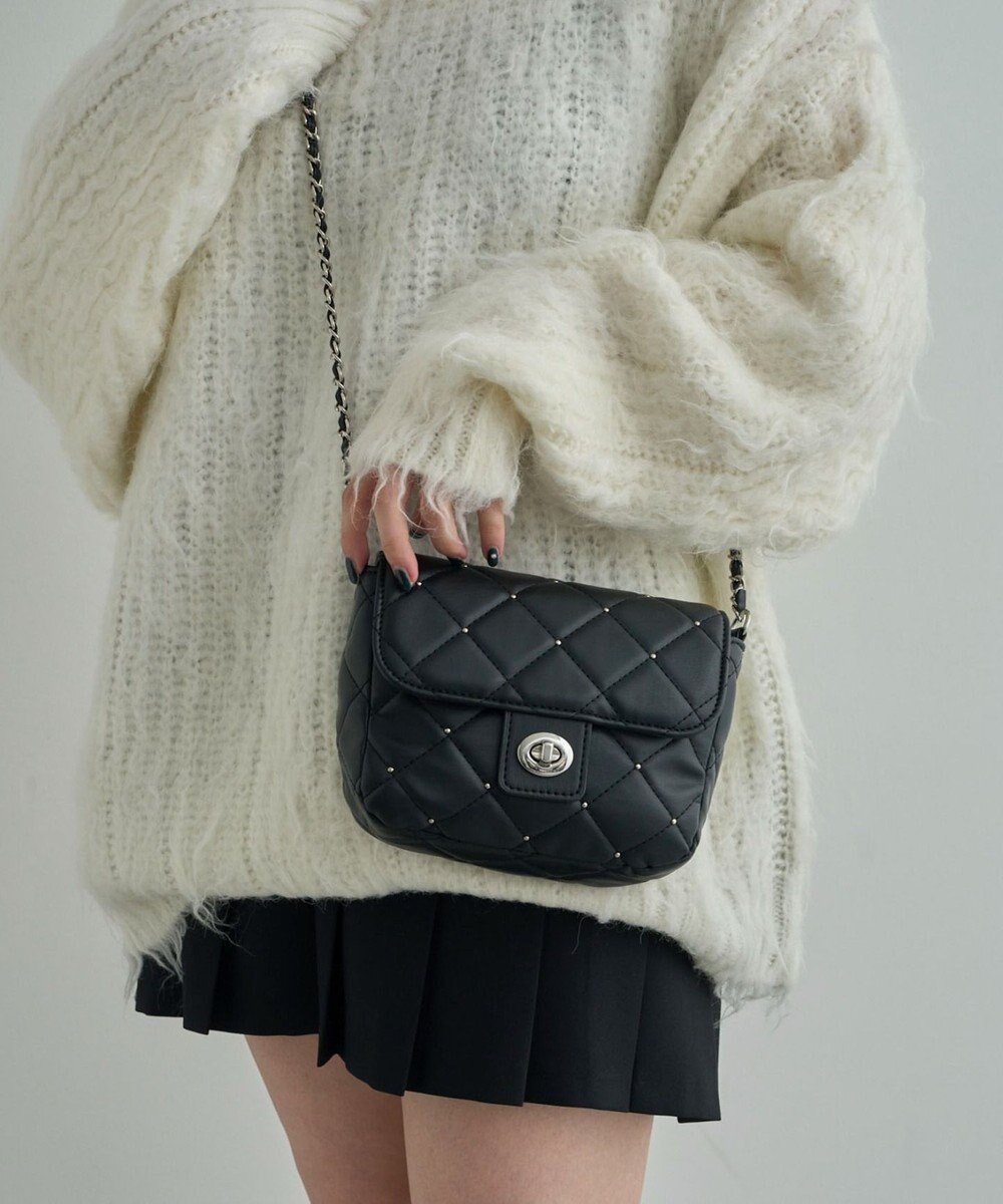 WEGO スタッズ付きキルティングショルダー 