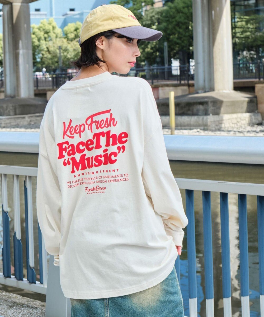 WEGO 【ユニセックス着用ITEM】フロッキーロゴBIGロンT（LS） 