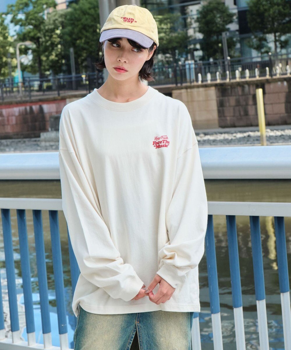 WEGO 【ユニセックス着用ITEM】フロッキーロゴBIGロンT（LS） 