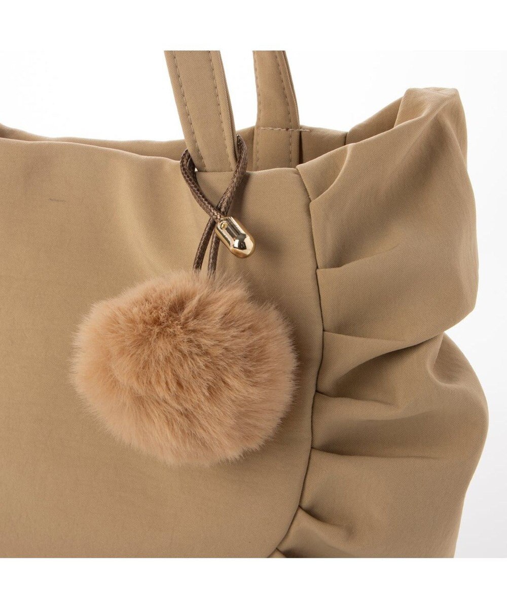 UNBILLION カシュカシュ cachecache / ポンポンつきラウンドミニトート 