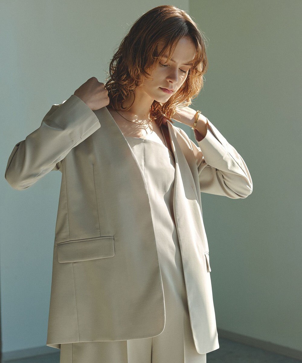 UNFILO TENNEN TOUCH ノーカラージャケット 