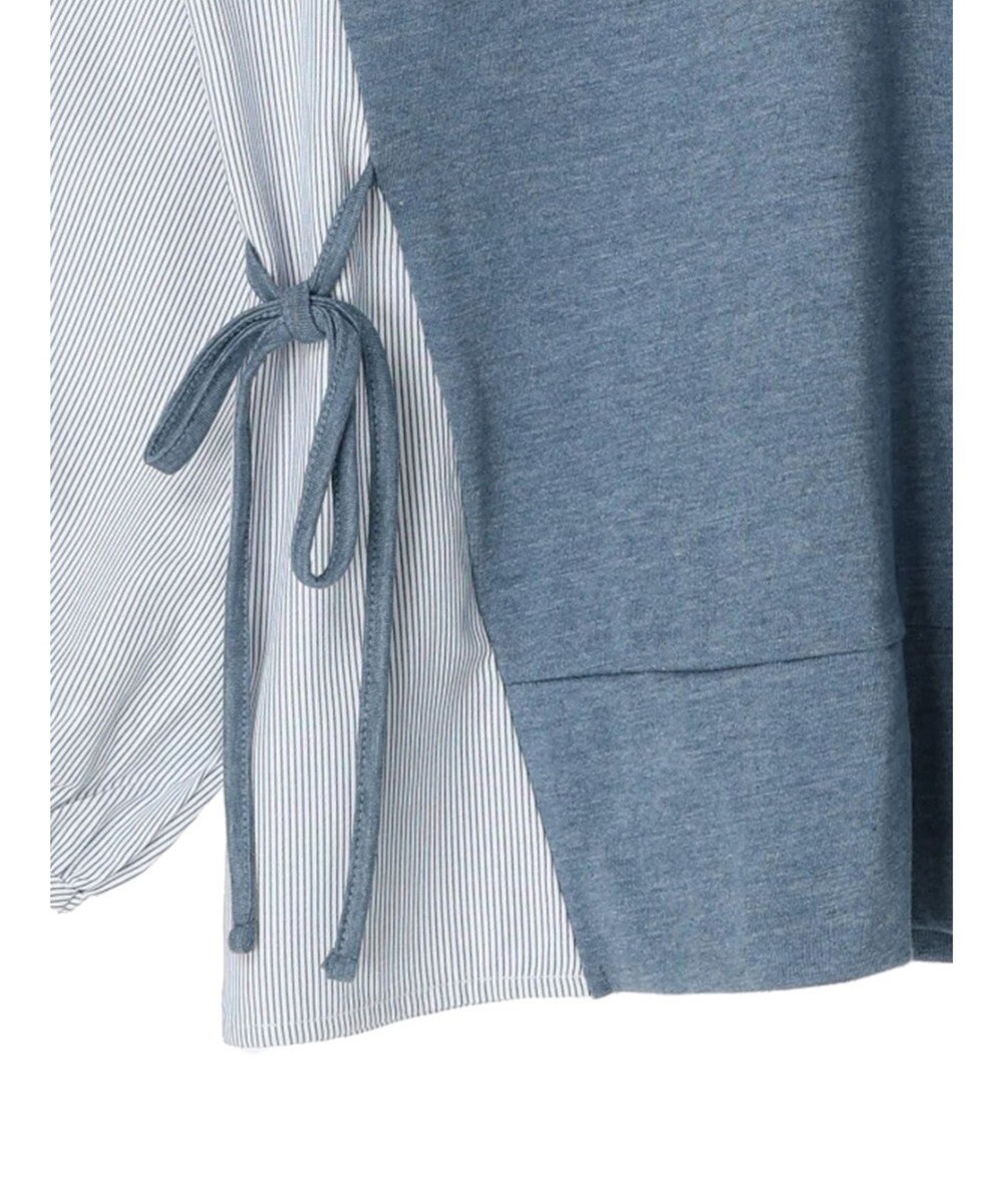 Green Parks 布帛ドッキング脇リボンプルオーバー 