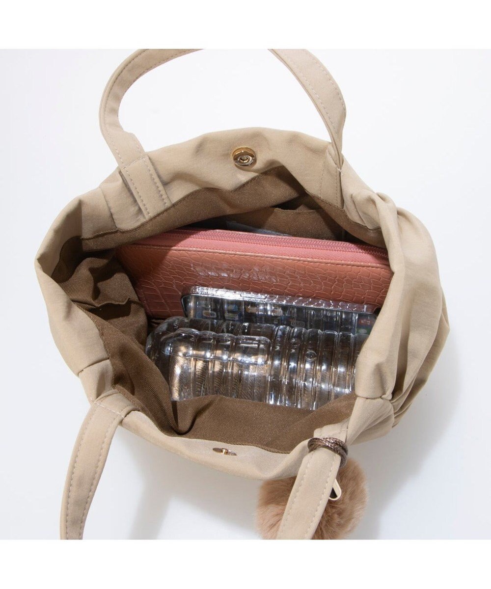 UNBILLION カシュカシュ cachecache / ポンポンつきラウンドミニトート 