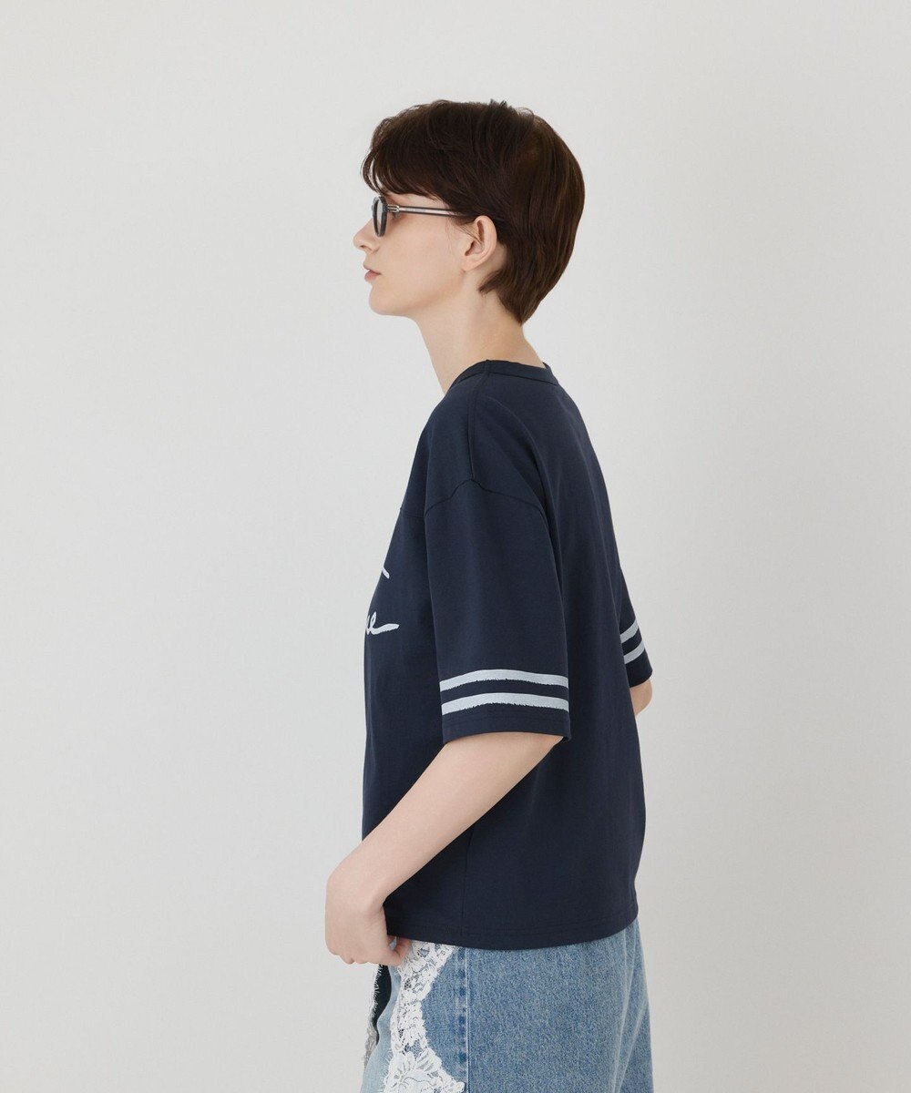 GRACE CONTINENTAL カレッジロゴプリントTシャツ 