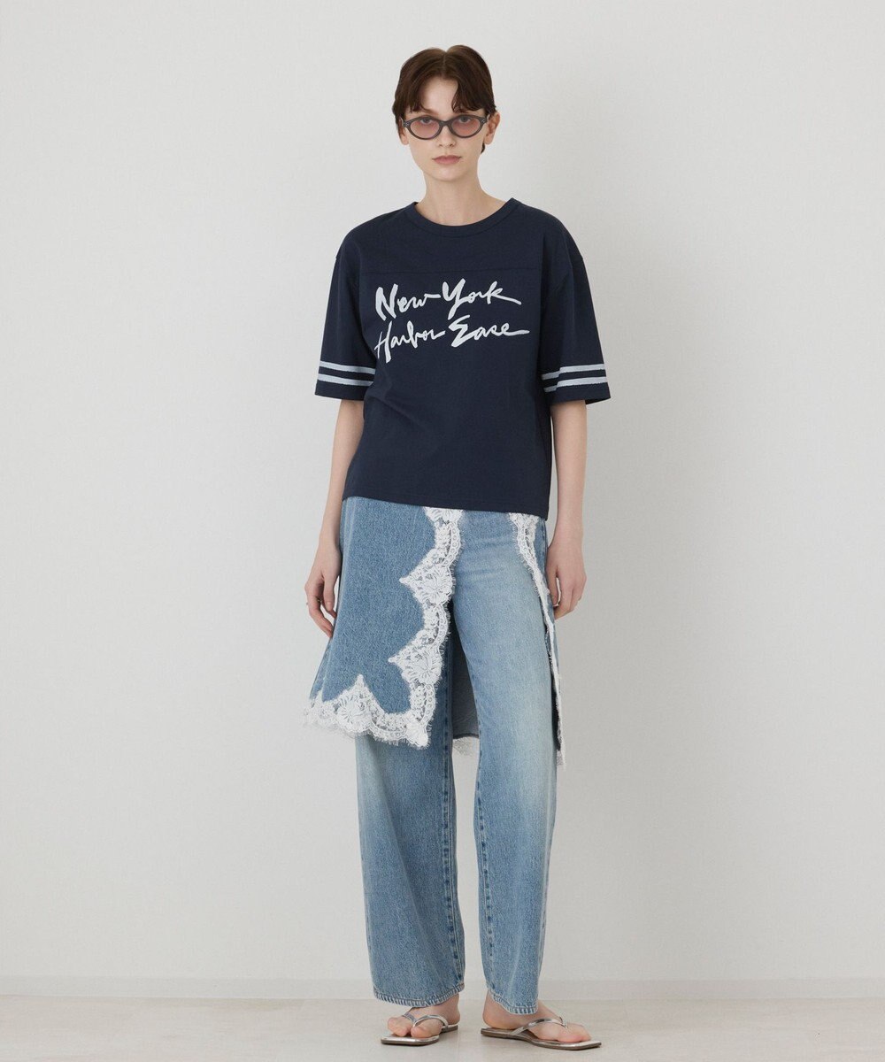GRACE CONTINENTAL カレッジロゴプリントTシャツ 