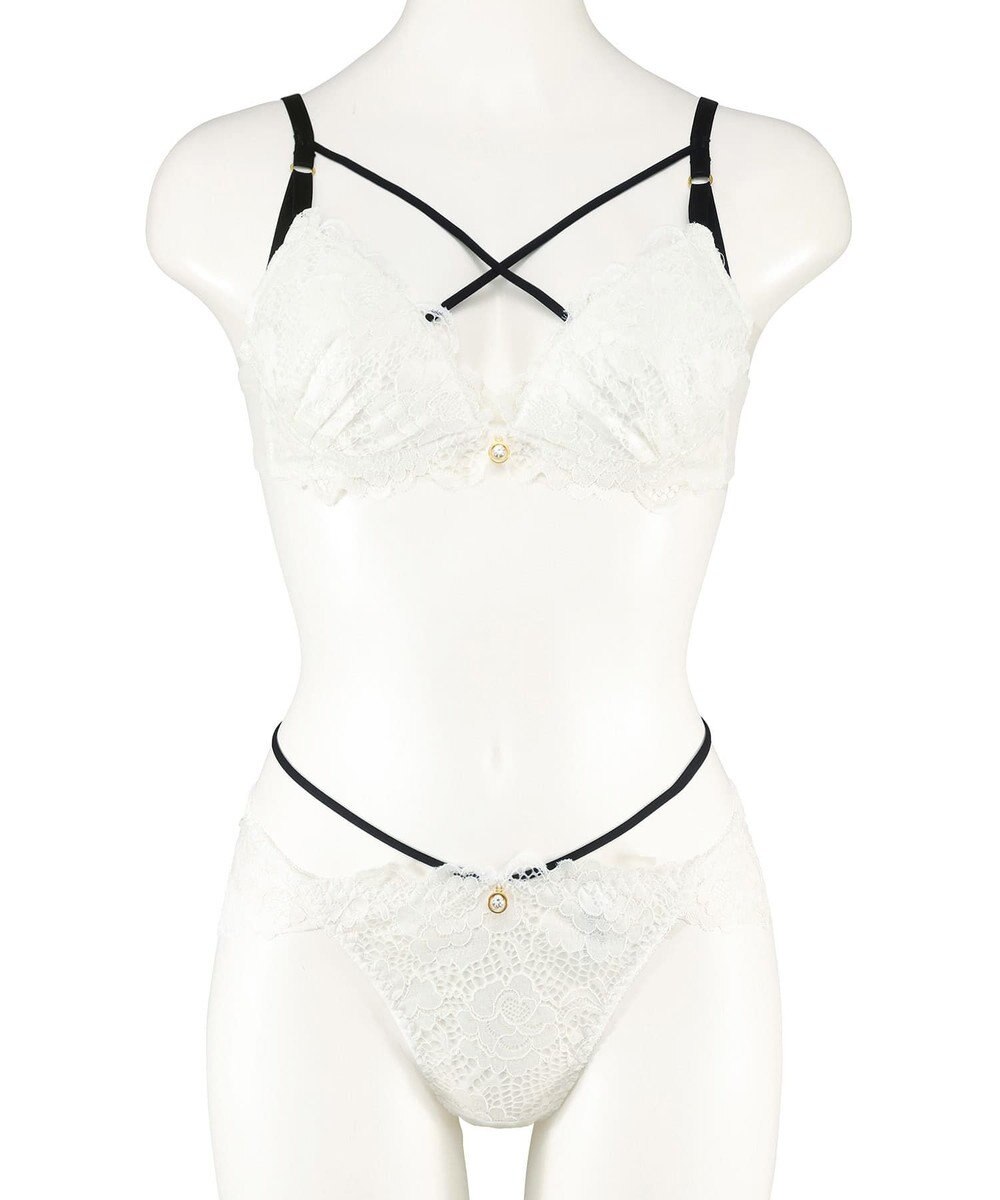 San-ai Resort（三愛水着楽園） 【WEB限定】【プチプラブラセット】純欲レーシーBIGクロスブラジャー＆ショーツセット 【northerly】 