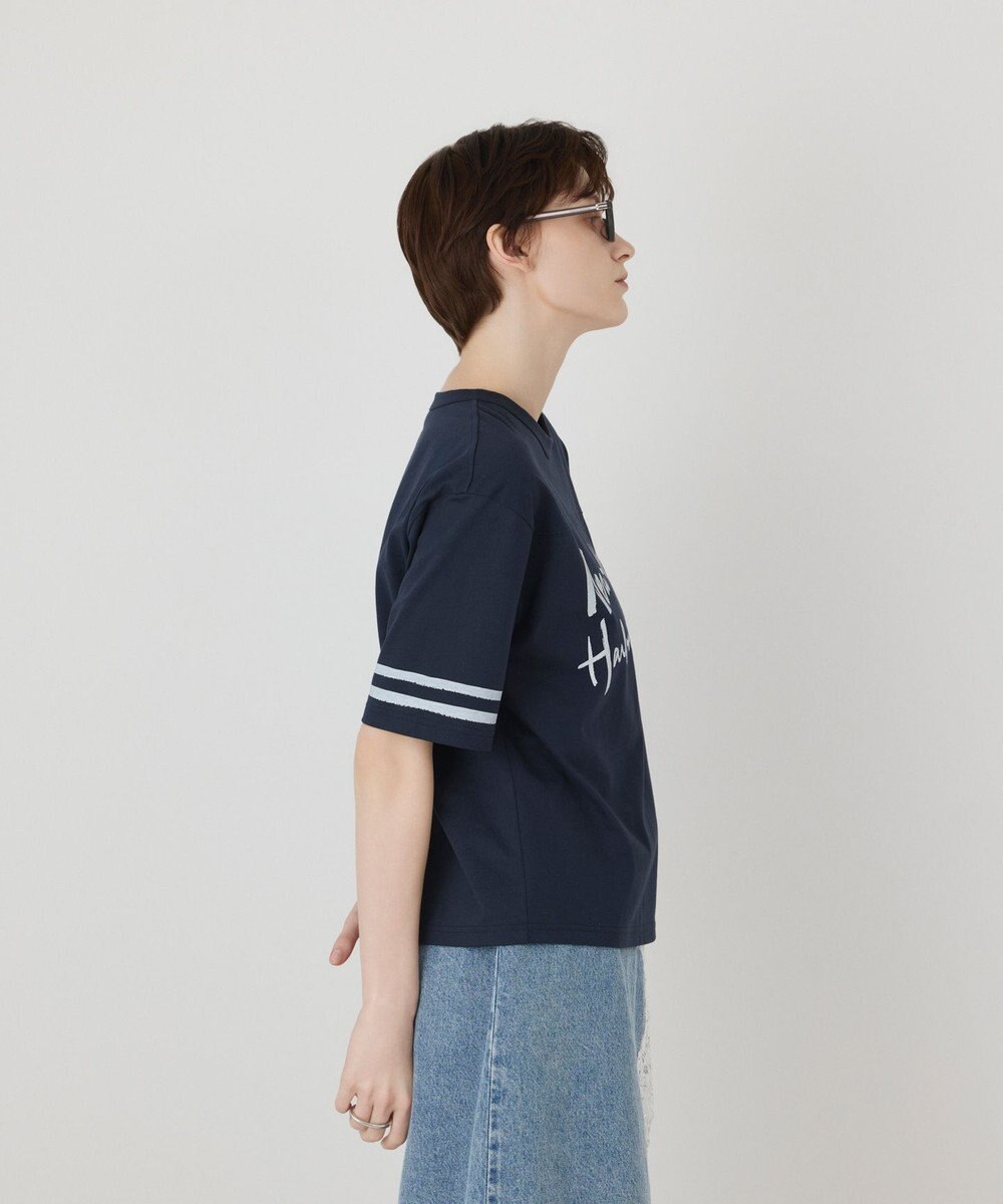 GRACE CONTINENTAL カレッジロゴプリントTシャツ 
