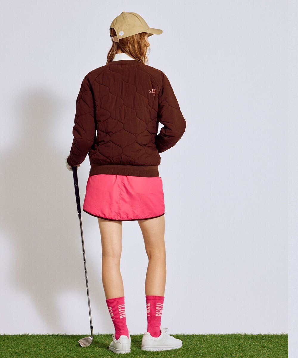 PW CIRCULUS 【3層レイヤー構造ボンディング×中綿キルティング】【WOMEN】中綿プルオーバー  ゴルフウェア レディース 