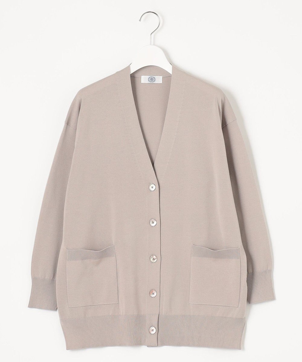 J.PRESS LADIES 【洗える】 Co/Peライト Vネック ロング カーディガン 