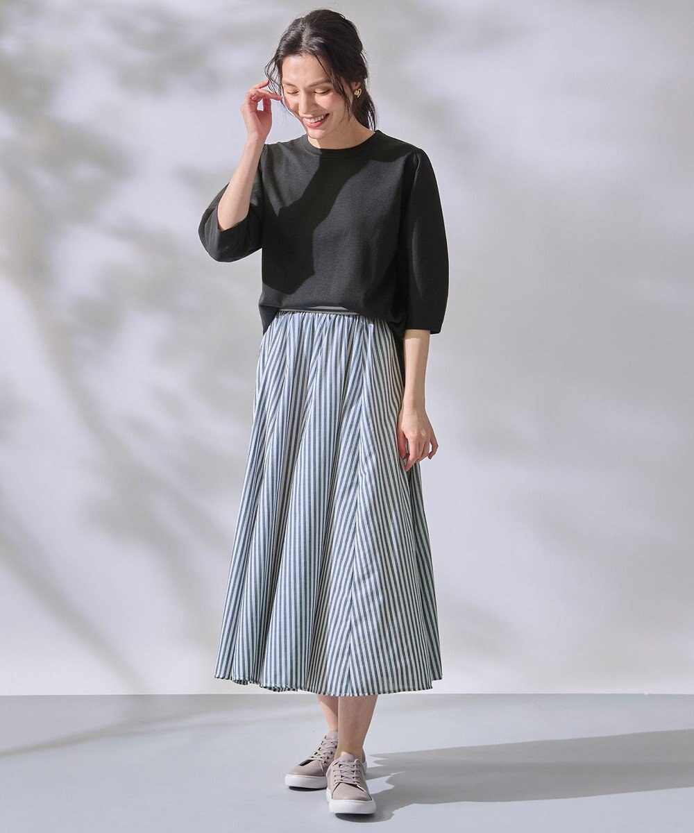 ANY 【洗濯機可】パフスリーブニットプルオーバー 