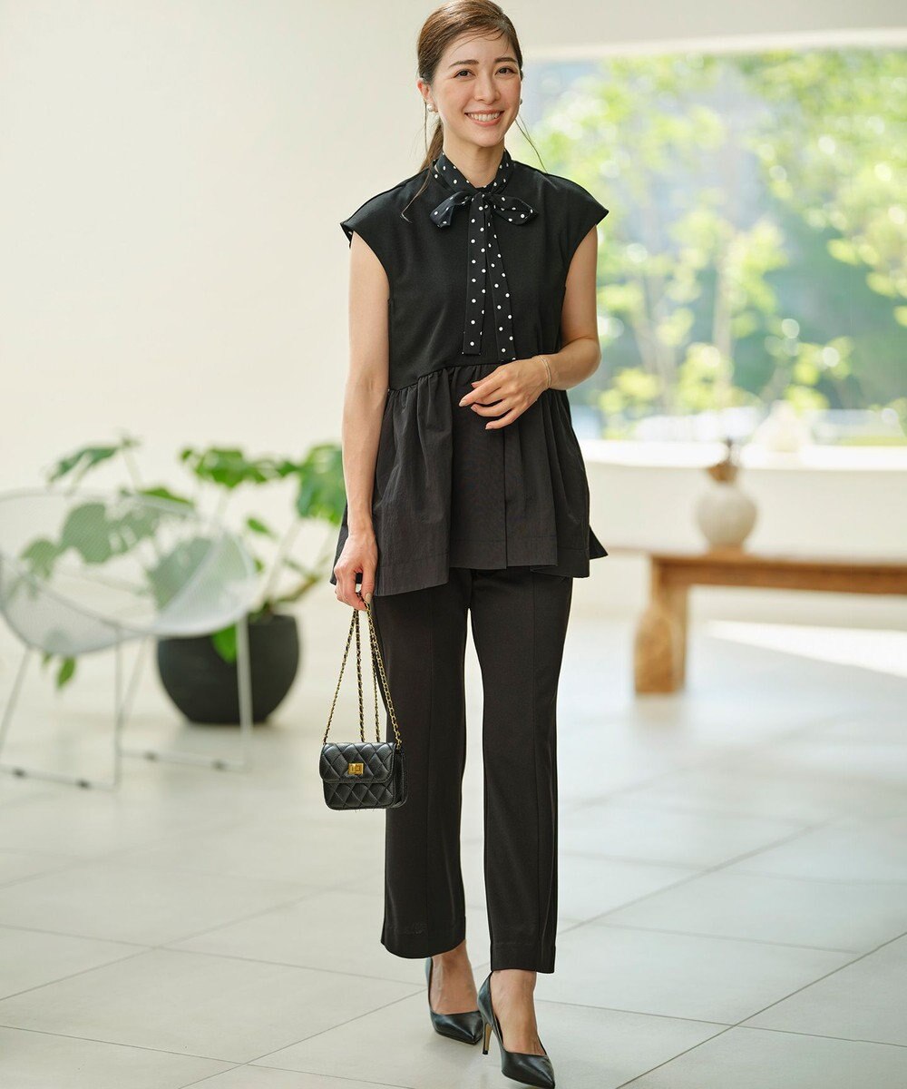 組曲 S 【接触冷感・吸湿・UVカット】ジョーゼットジャージー ジレ 