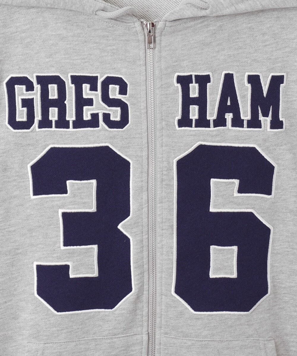 WEGO ナンバリングビッグジップパーカー 