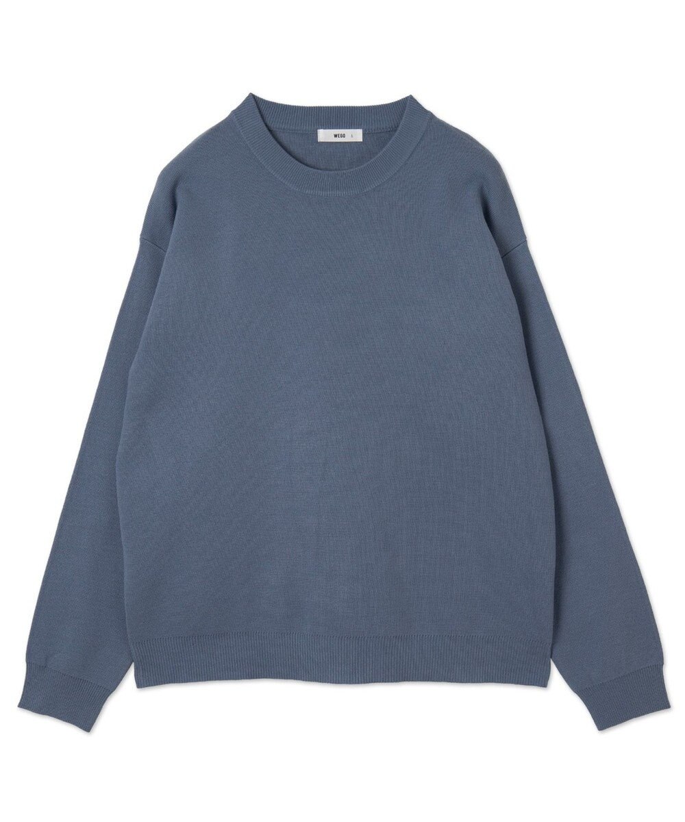 WEGO 【ユニセックス着用ITEM/MLサイズ展開】ミラノリブクルーネックプルオーバー 