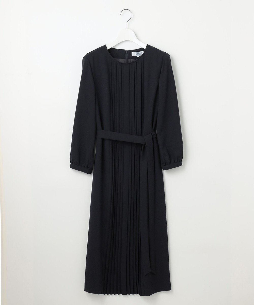 J.PRESS LADIES S 【洗える】ノルディス2wayジョーゼット フロントプリーツ ワンピース 