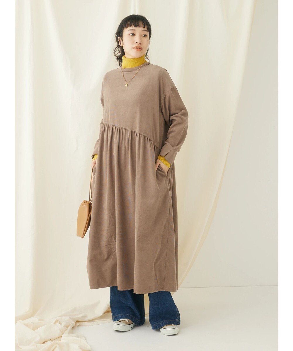 CRAFT STANDARD BOUTIQUE コーデュロイアシンメトリーワンピース 