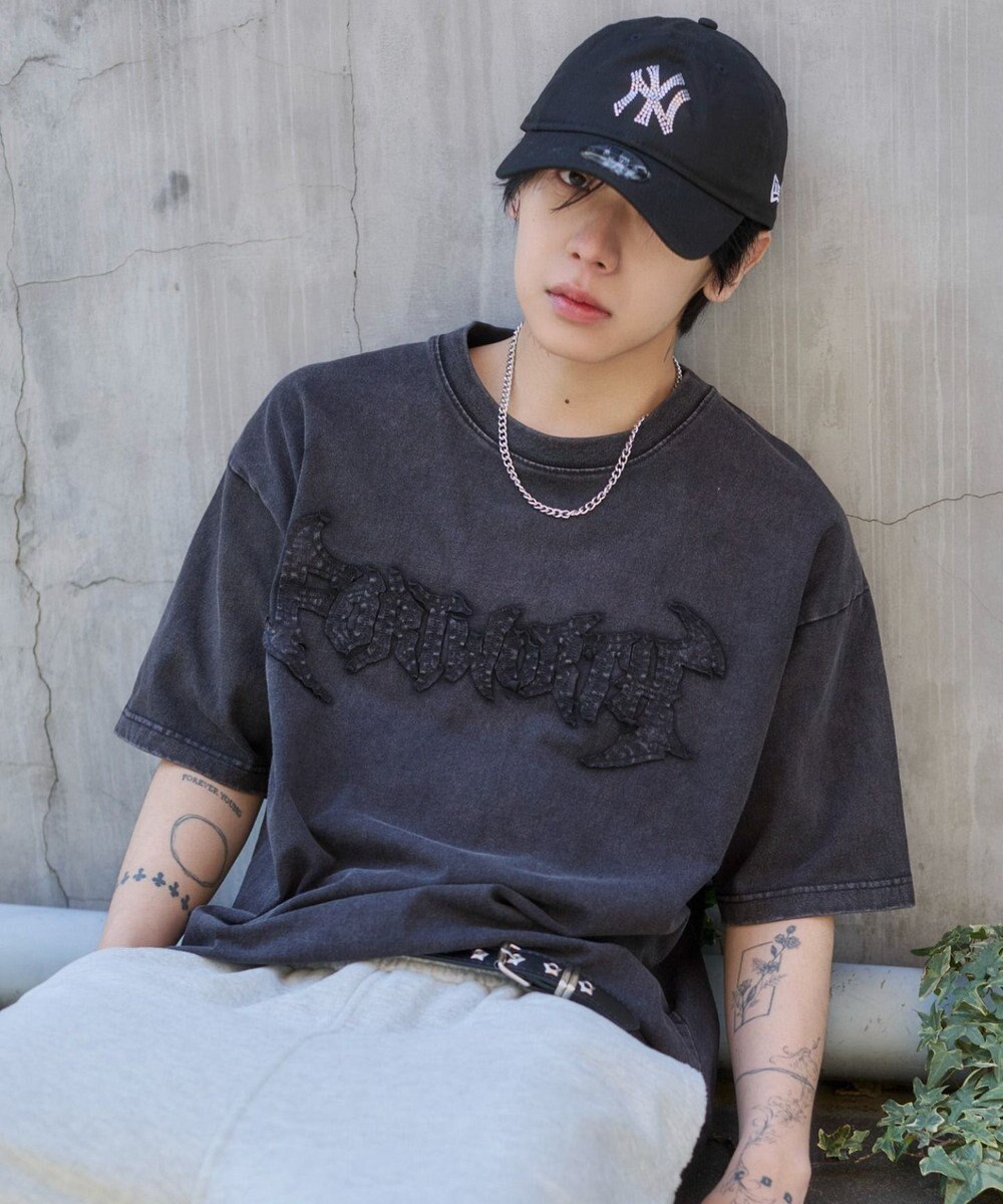 WEGO 【ユニセックス着用ITEM/MLサイズ展開】ブリーチダメージアップリケT（SS） 